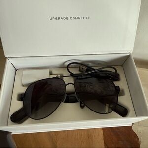 Lucyd Smart Glasses for Men Black Aviator Sunglasses